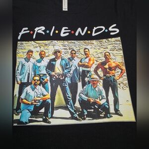 FRIENDS Blood in Blood Out Novelty 100% Cotton TShirt- Men's Big & Tall Size 3XL